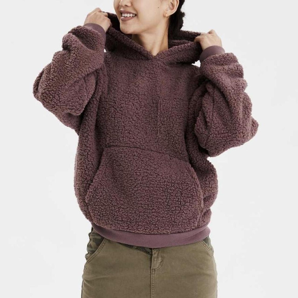 American Eagle Outfitters Mauve Sherpa Jacket